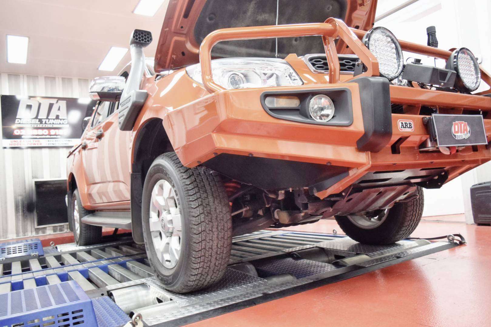 Colorado 2.8 dyno graph — ECU remap power and torque curve