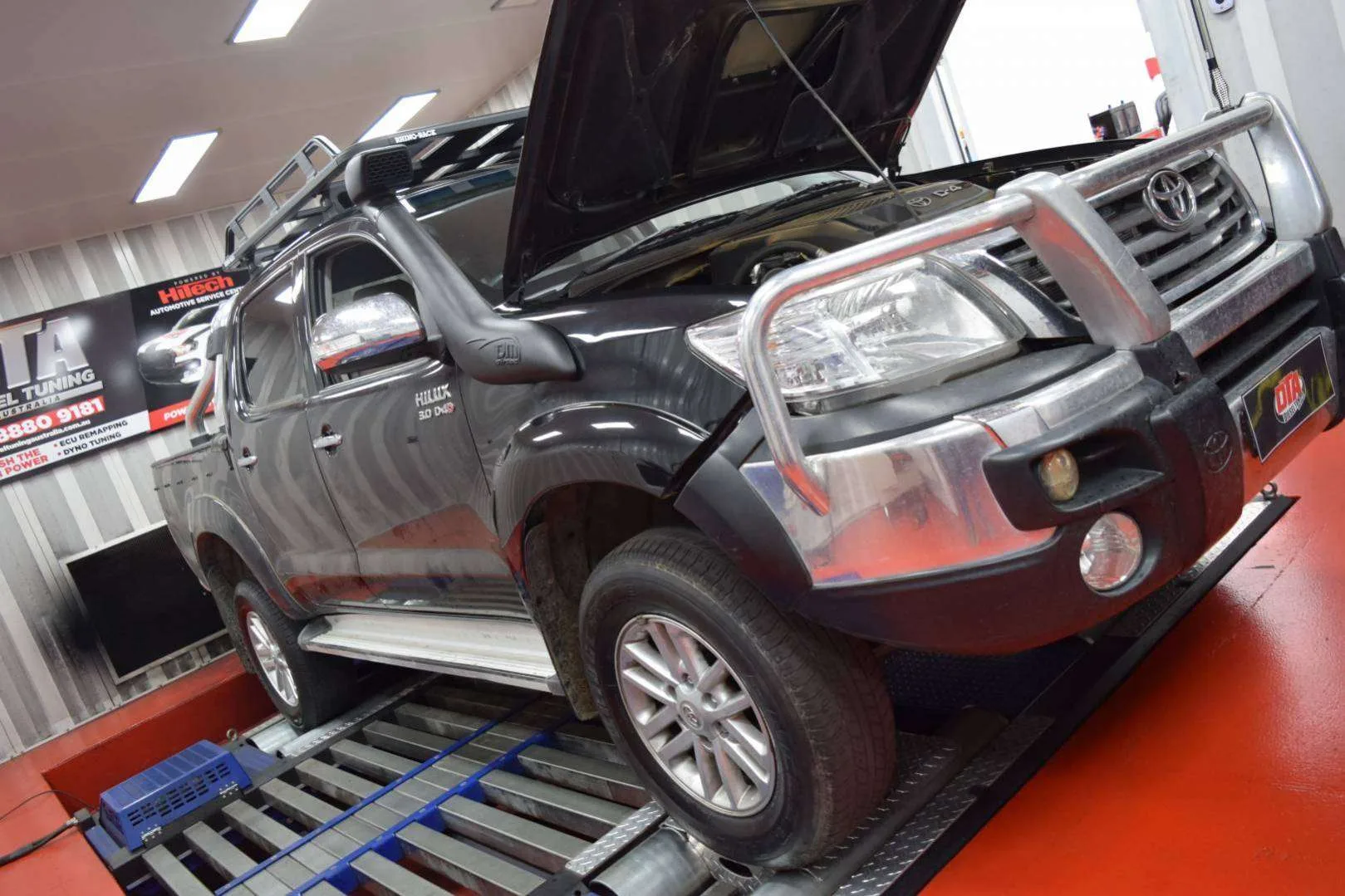 Hilux 3L D4D 2011 ECU remap dyno result