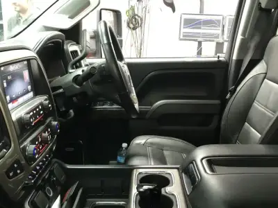GMC Sierra 6.6L ECU remap — GMC Sierra interior cabin during dyno tuning session at DTA Sydney