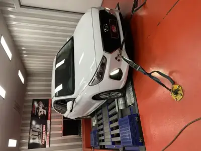 Hyundai i30 PD white on the DTA Mainline dyno — ECU remap Sydney