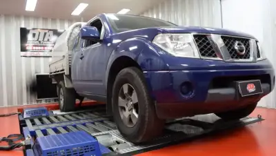 Nissan Navara D40 ute with tray — dyno tune