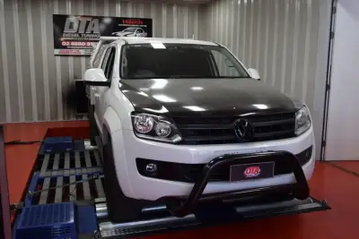 Volkswagen Amarok 2H with carbon-look hood — dyno tune